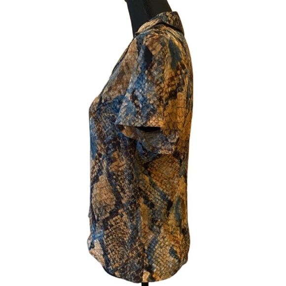 Decker Sheer Python Button Down SZ M - Picture 6 of 10